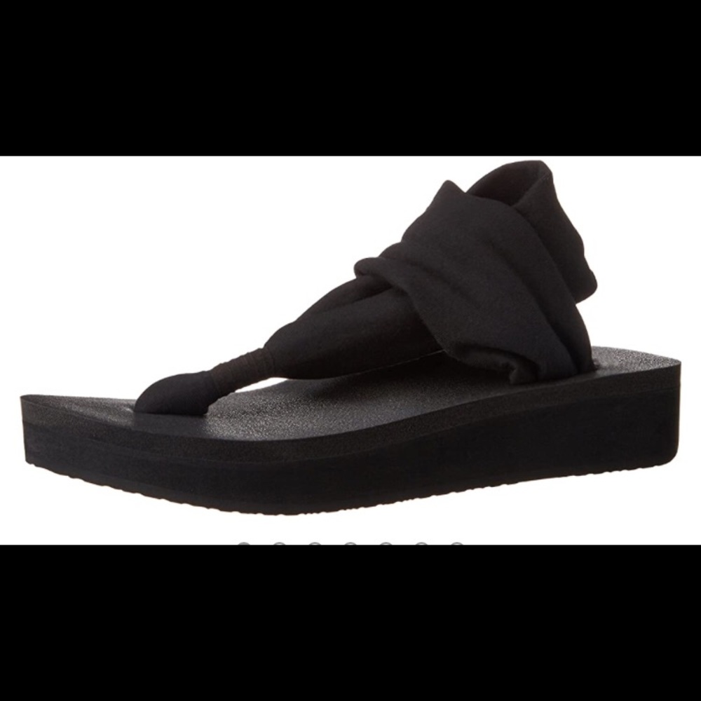 Sanuk sling yoga wedge flip flop
